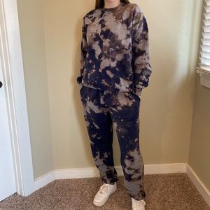 Bleached Dyed Lounge Set